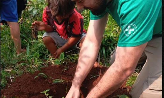 Plantines nativos a distintas comunidades Mbyá del municipio