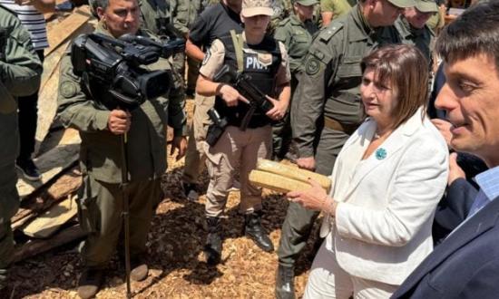 En un acto encabezado por Patricia Bullrich, incineraron en Puerto Rico 47.000 kilos de droga decomisados este año
