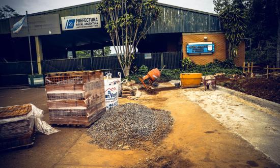 Avanzan las obras en la Costanera de El Soberbio