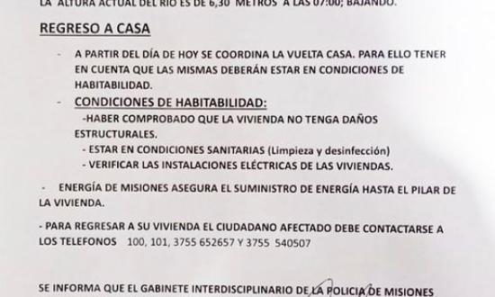 El Comité de Crisis sigue de cerca la vuelta a los hogares...