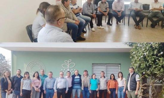 El intendente y director del Agro estuvieron en la Cooperativa Yerbatera Indumar de Dos de Mayo