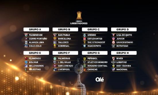 Copa Libertadores 2024: así quedaron los grupos y el inicio para el martes...
