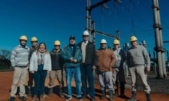 Hugo Passalacqua inauguró una nueva línea de media tensión que fortalece el abastecimiento energético en El Soberbio