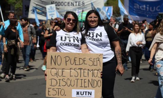 Así se vivió la masiva movilización en defensa del presupuesto para la educación pública...