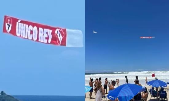 Las infaltables burlas a Boca: cómo se gestó la de Independiente desde un avión que surcó el cielo de Copacabana