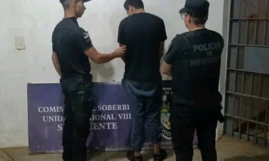 El Soberbio: hombre detenido por golpear y amenazar de muerte a su pareja embarazada.