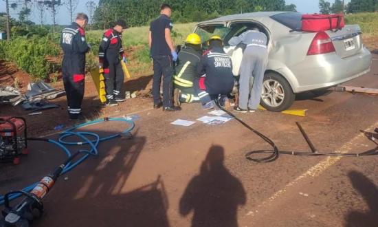 El Soberbio: violento choque sobre la Ruta 13 dejó una víctima fatal y un herido grave...