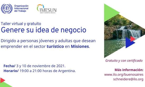 Dictarán un taller para emprendedores turisticos de El Soberbio