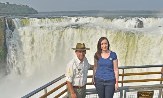 La vicepresidente Victoria Villarruel disfrutó una tarde en las Cataratas del Iguazú